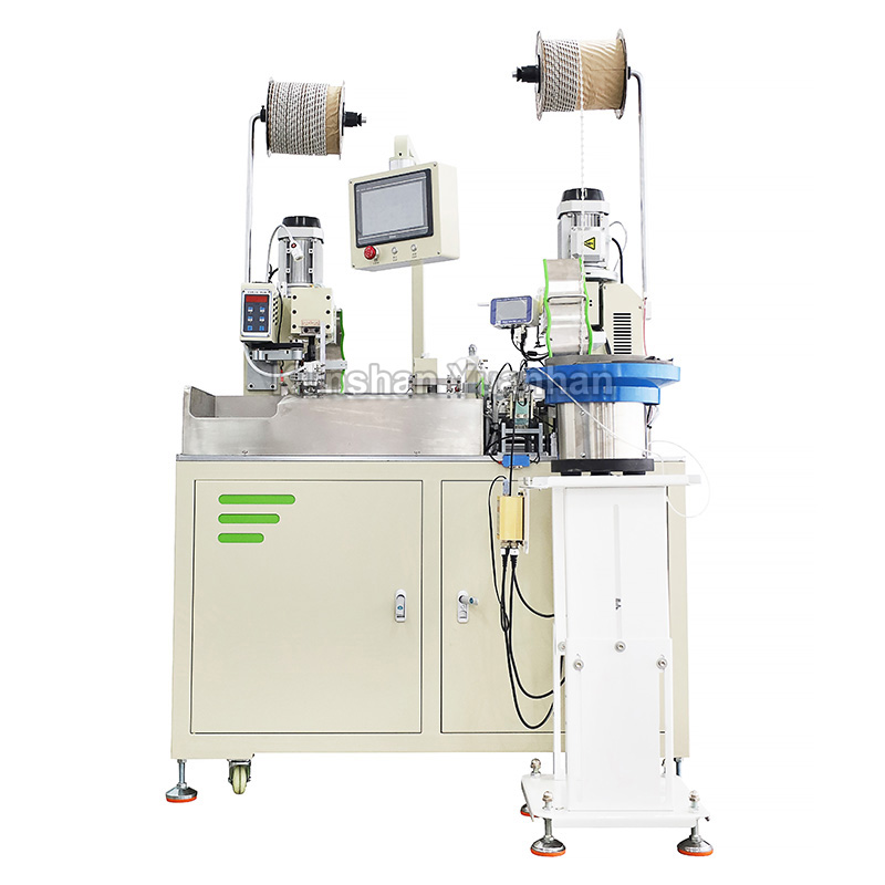 YH-CHT1850全自动单头穿护套双头打端子机