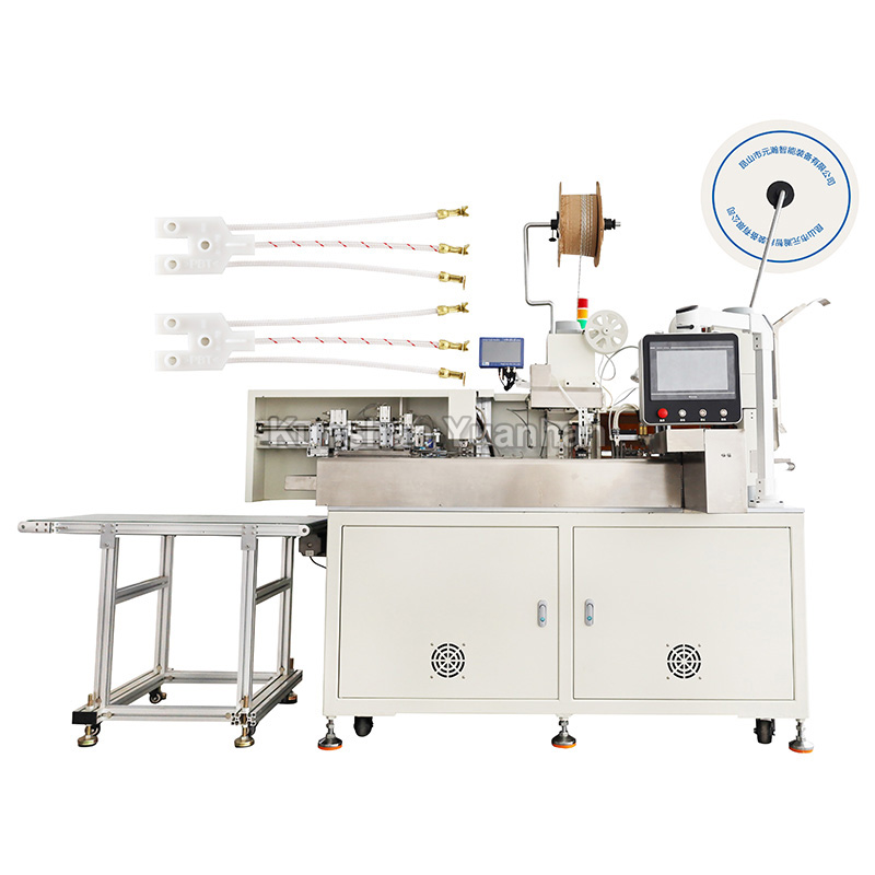 YH-CJKRB全自动热剥打端插胶壳机